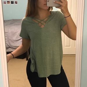 simple green cross t shirt